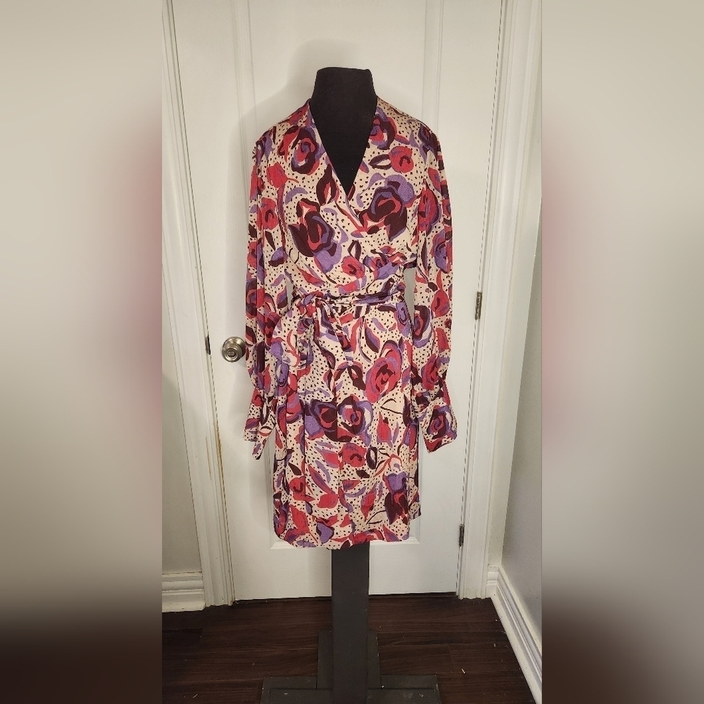 NWT Jane Wood Beautiful Wrap Dress Size 38 - Picture 5 of 10